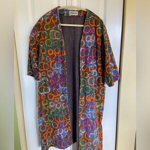 Kantha Robe with pockets, one of a kind
